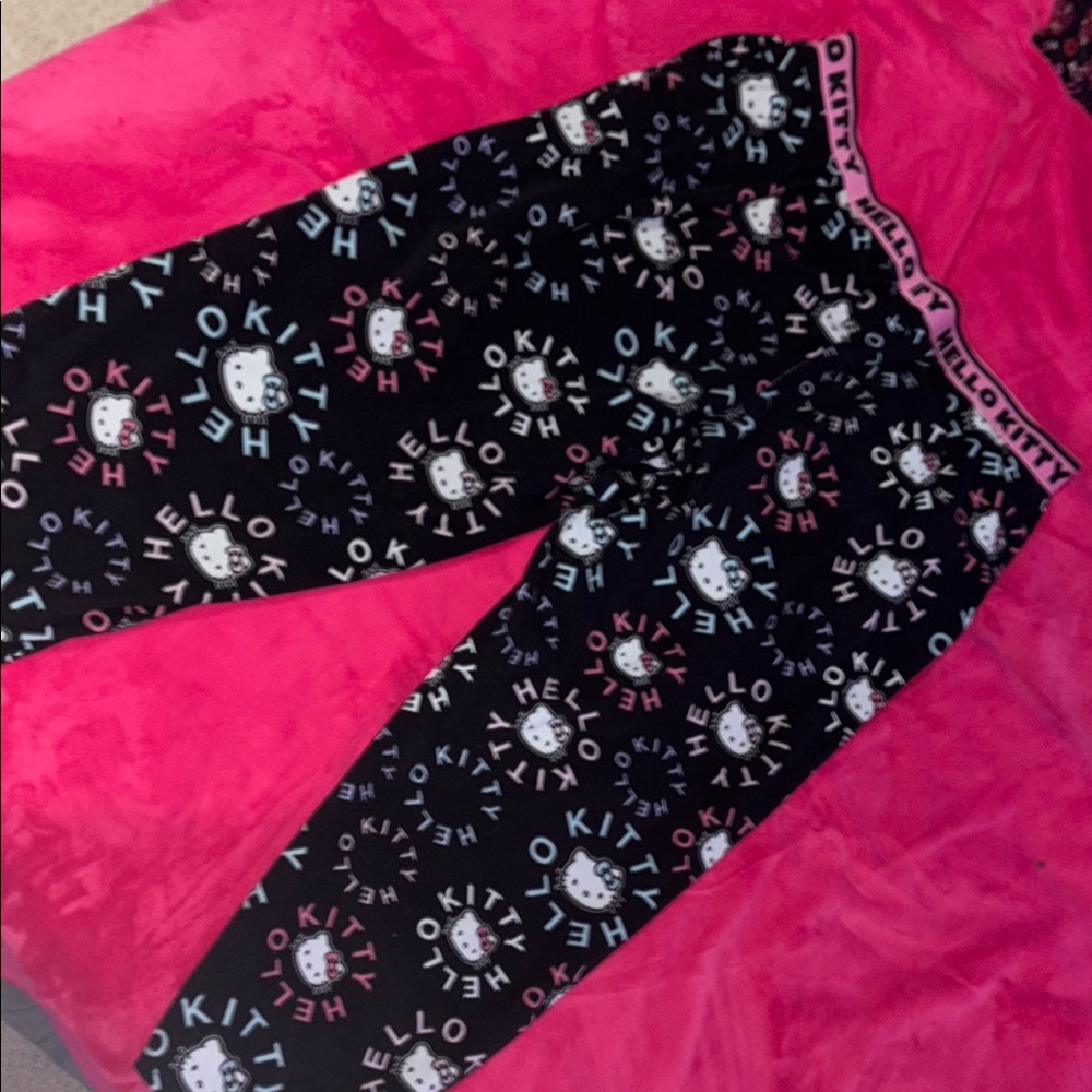 Hello Kitty Black womans Pajama pants